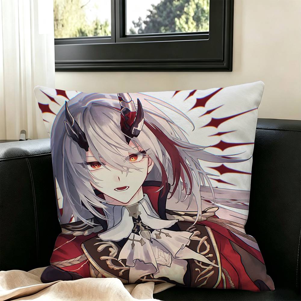 Punishing Gray Raven Crimson Abyss Pillow Case Square Double-Sided Sofa Cushion Cover Bedroom Bedside Pillow