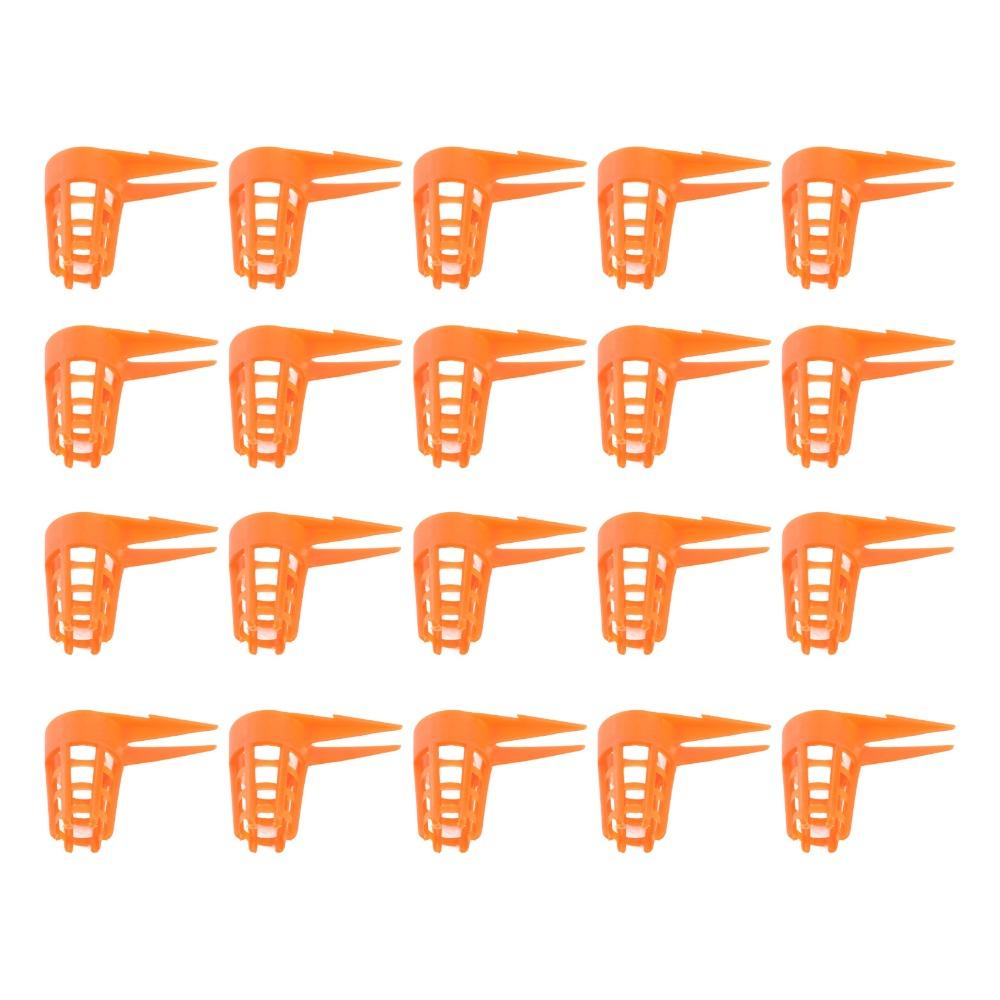 20pcs Small Size Queen Bee Cages Plastic Protective Bee Cage Sturdy Beekeeping Tool Apiary