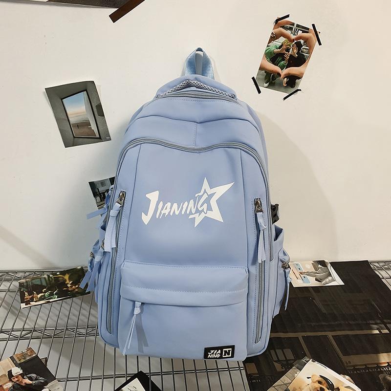 Backpack Men's Large Capacity Computer Travel Backpack Female Junior High School Student Schoolbag