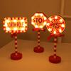 Night Light Navidad Christmas Decoration Lamp Santa Desk Lamp New Stop Sign Light  Home