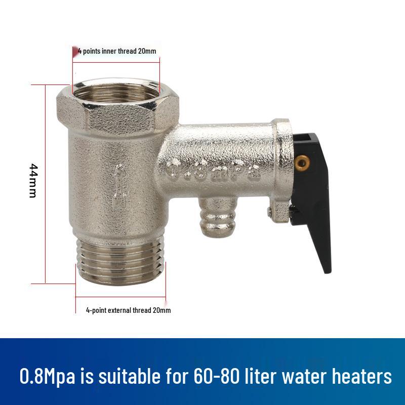 Haier Midea Smith Electric Water Heater Pressure Reducing and Relief Valve for Small Kitchen Boilers