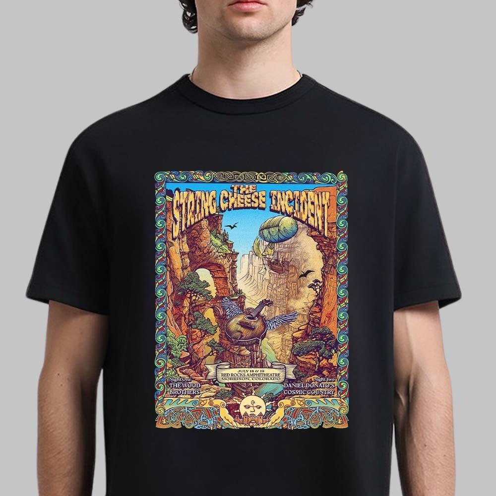 The String Cheese Incident Red Rocks Morrison CO July 18–19 2025 T-Shirt Unisex T-Shirt XXXXL