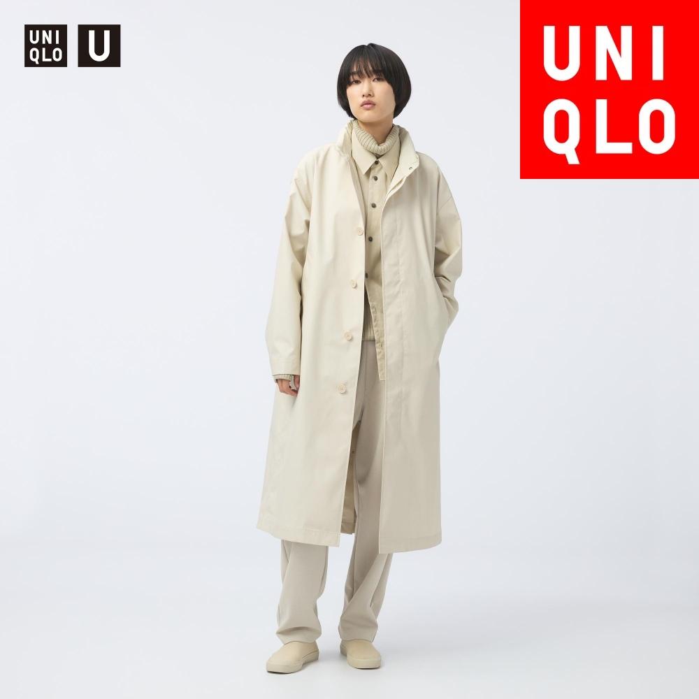 

Длинное пальто с покрытием Uniqlo 31 BEIGE/WOMEN S
