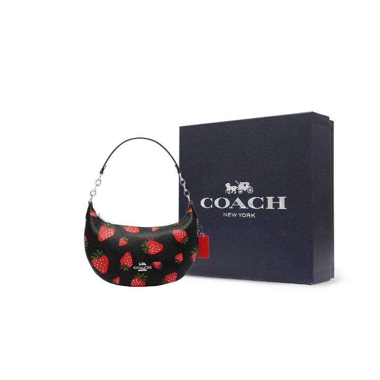 New COACH Payton Cow Leather Crescent Bag, Shoulder Bag, Handbag, Shoulder Bag Women's CH330-SVA47