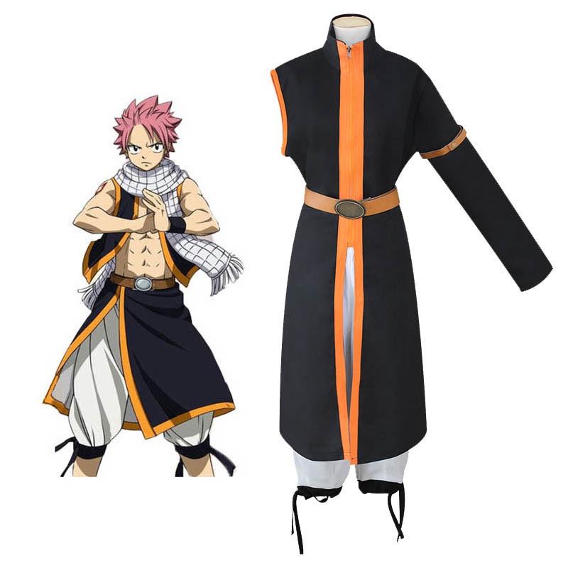 Exquisite Anime Fairy Tail Natsu Dragneel Halloween Cosplay Costume Unisex Outfit