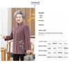 Grandma Style Mink Velvet Coat: Thickened Autumn-Winter Wear for Women Aged 60-70