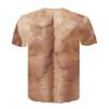 Men 'S 3d T -Shirt Bodybuilding Simulated Muscle Tattoo T -Shirt Casual Nude Skin Chest Muscle Tee Shirt Short -Sleeve Clothes Tops 