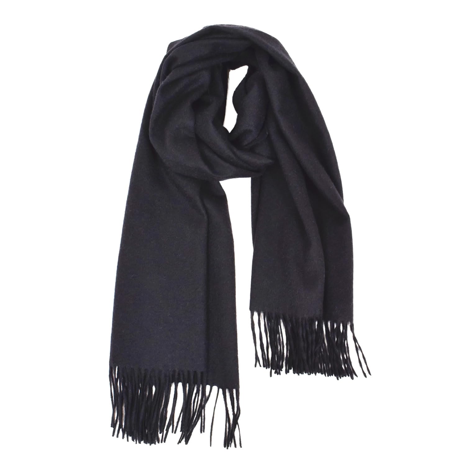 

Cashmere Stole Box Solid Color Black [HHayashiguchi] 100% [Gift Wrapped] [Gift Included] Large, Thick, (CS0077) 1.
