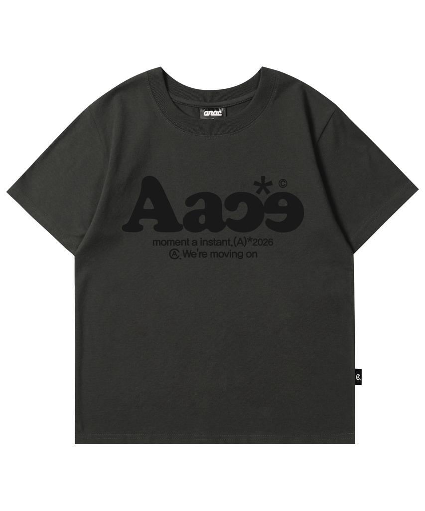 ANOTHER ARCHIVE Women'S Slim Typical Logo Short Sleeve T-Shirt_Charcoal
