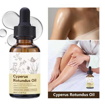1/2Pcs 60ML Natural Cyperus Rotundus Oil Reducing Body Hair Growth Moisturizing Soothing Men Women Hair Removal Essential Oil