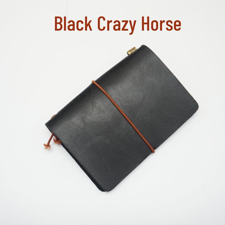 Cowhide Traveler's Loose-leaf Notebook Planner Diary