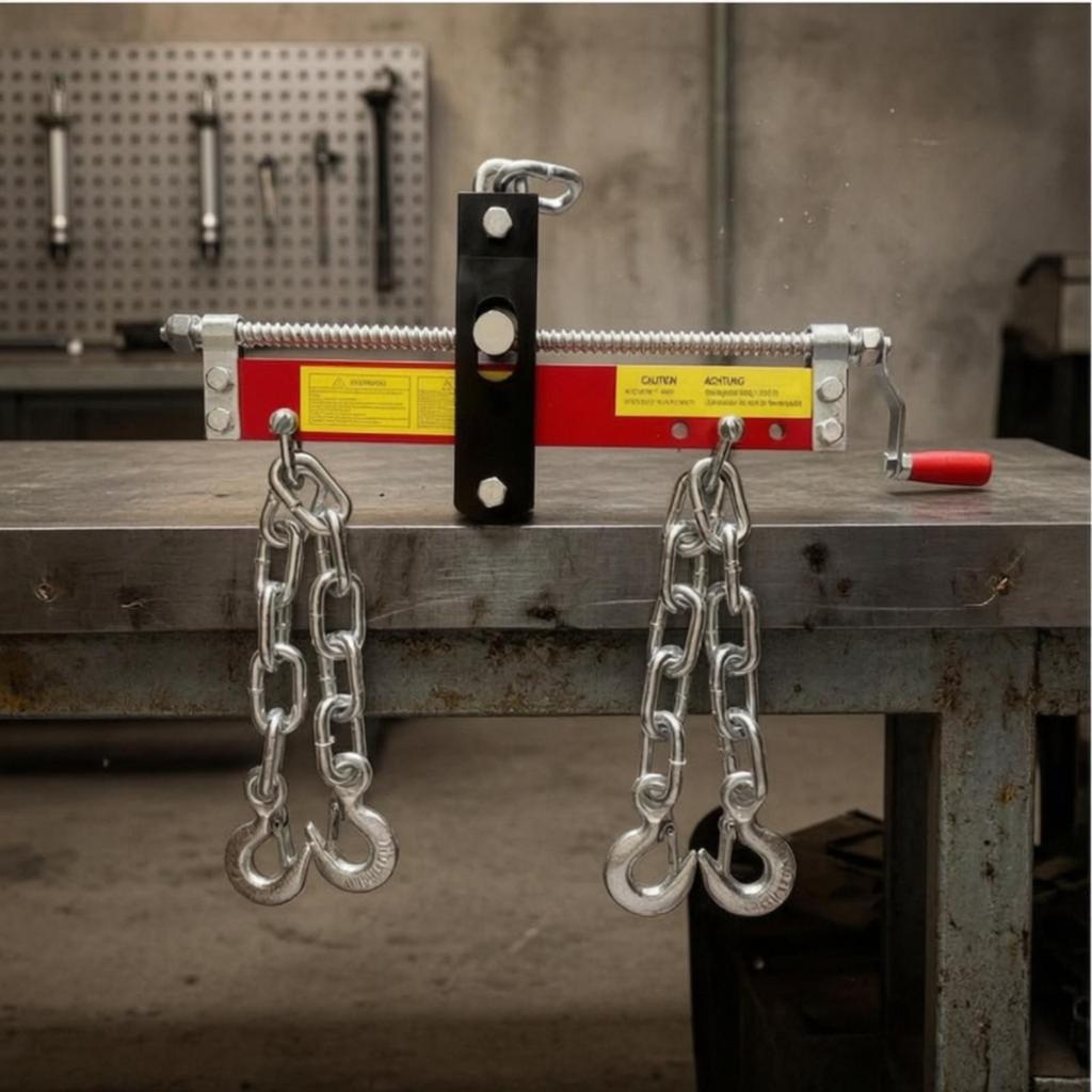 Engine Balancing Bar Adjustable Leveler with Chains Heavy Duty for Diyers