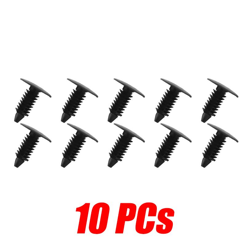 

30/100 шт. Автомобильные клипсы Автомобильный крепеж Автомобильный бампер Щиток Крыло Фиксатор Черная нейлоновая заклепка для GM Ford Chrysle Автомобильные аксессуары