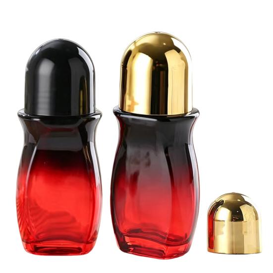 30/50ML Rosenquarz Roller Roll-on Glasflasche Nachfüllbare Flasche Mini Auslaufsicherer Kugelschreiber-Applikator