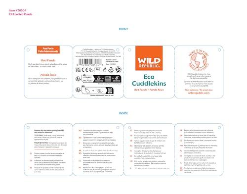 Wild Republic Red Panda Plush Toy, Soft and Fluffy, Made from Recycled Materials, W20 X D55 X H21cm, 28504