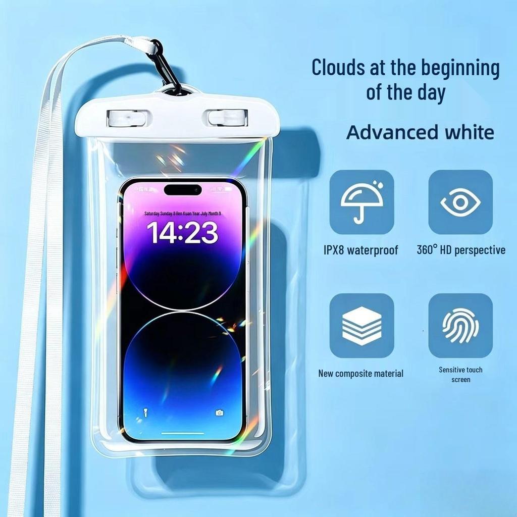 High-End Waterproof TPU Phone Pouch for Swimming, Rafting & Beach - Touchscreen Compatible