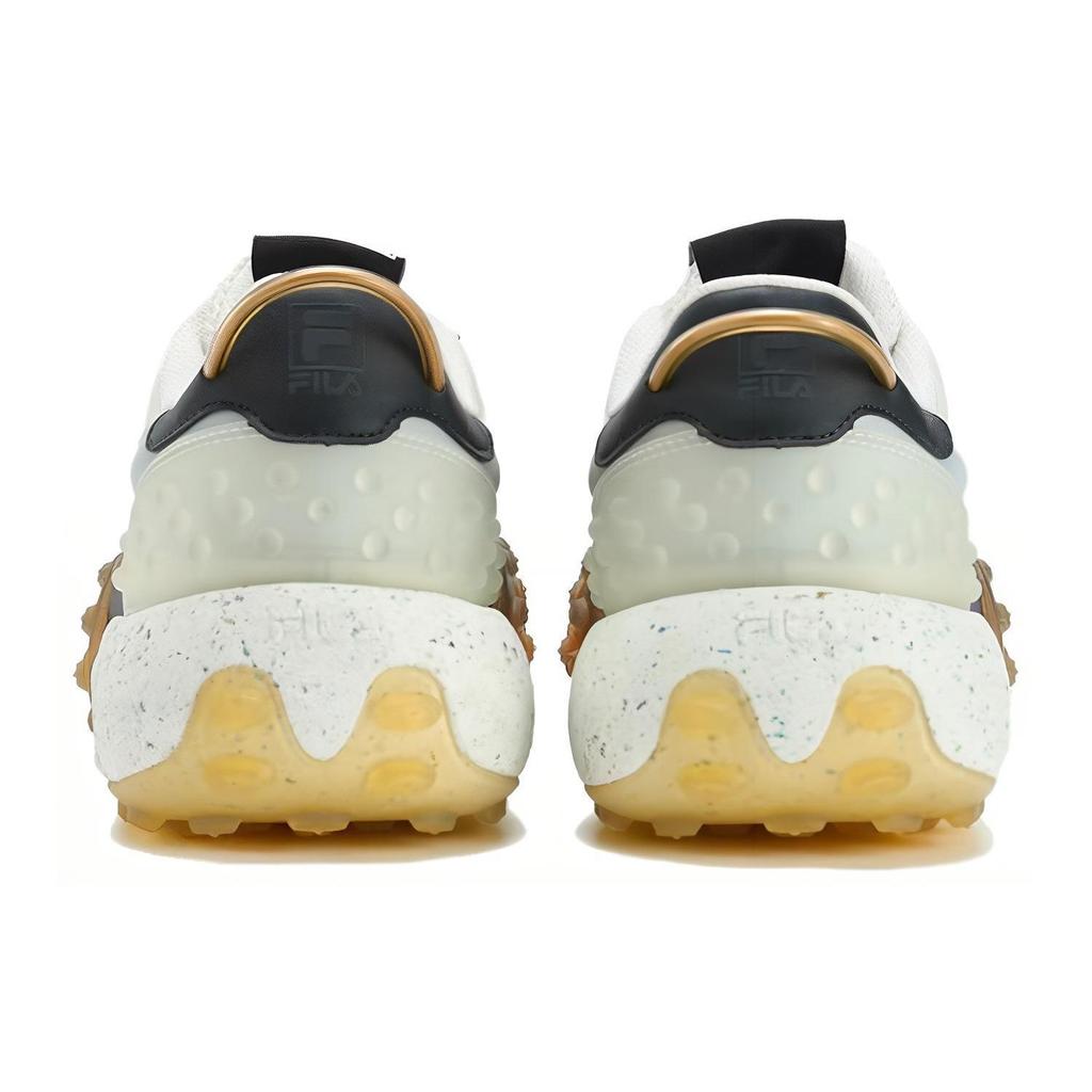 Fila Gara Fashion Bequemes Gewebe Synthetisches Leder Low Top Laufschuhe Herren Sneaker Schwarz Grau F12M323101FVU