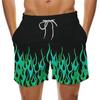 Pantaloni de plajă de vară pentru bărbați adulți pentru uz casual pe stradă pantaloni scurți cu imprimeu 3D pentru exterior cu uscare rapidă pantaloni scurți de plajă și de înot