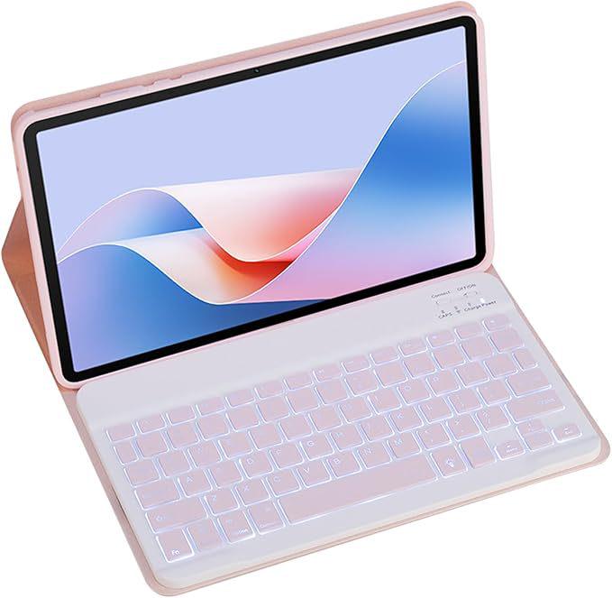Detachable Leather Bluetooth Keyboard Case for Xiaomi Tablet 7/Redmi Pad 11.2