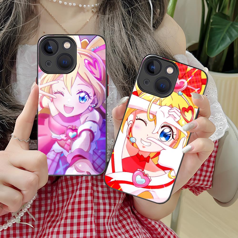 Sakura Uta Cure Idol Silicone Mobile Phone Case for iPhone 17 16 15 14 13 12 11 X XR XS Air Pro Max Plus Mini Colorful Cover