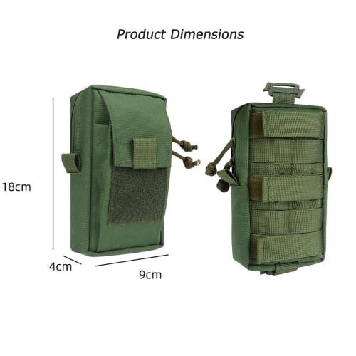 SEKIDAR Multi-Function Pouch, Military, Tactical, Airsoft, Medical, Smartphone Pouch, Waist Pouch, Fanny Pack, Accessory Bag, Military-Style Wallet Po