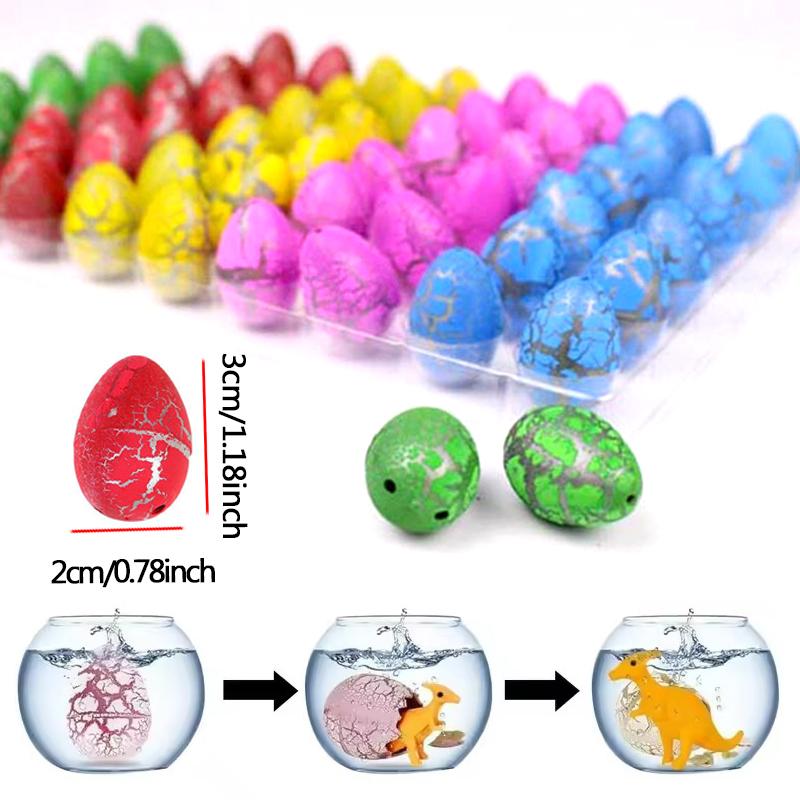 10/20PCS Mini Dinosaur Eggs Hatchable Funny Novelty Magic Growing Dinosaurs Random Mixed Colors Festival Gift Party Souvenir ZYF