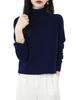 Yokbeer Merino Wool Turtleneck First Long Knit Warm for Size Women's 100% Sweater, Line, Ready-to-Wear, Sleeve, Seamless, Cashmere-Like Pullover,
