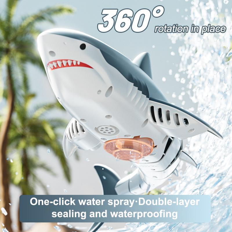 2.4G Remote Control Shark Toy With 4K Hd Camera Smart Rc Shark Whale Spray Water Toy Remote Controlled Boat Ship Submarine Robot
