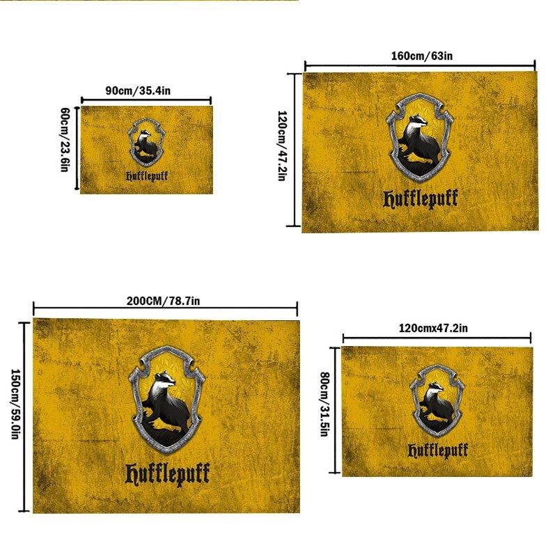Hufflepuff House Crest Badge Harry Potter PrintOffice Mat Home Decor Gift For Halloween & Christmas LC68