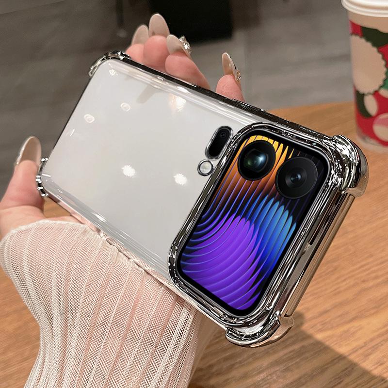 

Compatible Xiaomi 17 Pro/Pro Max Transparent Silicone Lens Protection Case. Xiaomi 17 Pro Max