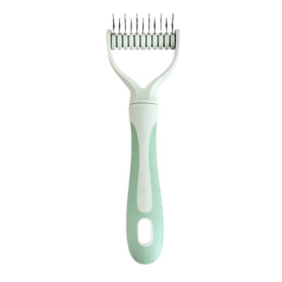 Deshedding Dog Brush for Long Haired Dogs Cats Undercoat Shedding Rake for Dematting Detangling Matted Fur And Knots Pet Grooming Supplies