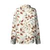 Women's Shirt With Floral Print Buttons, Long Sleeved Casual Regular Shirt  Blouses Casual Plus Size Basic Tops