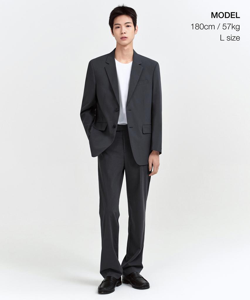 Musinsa Standard [Cooltandard] Relaxed Basic Blazer [Grey]