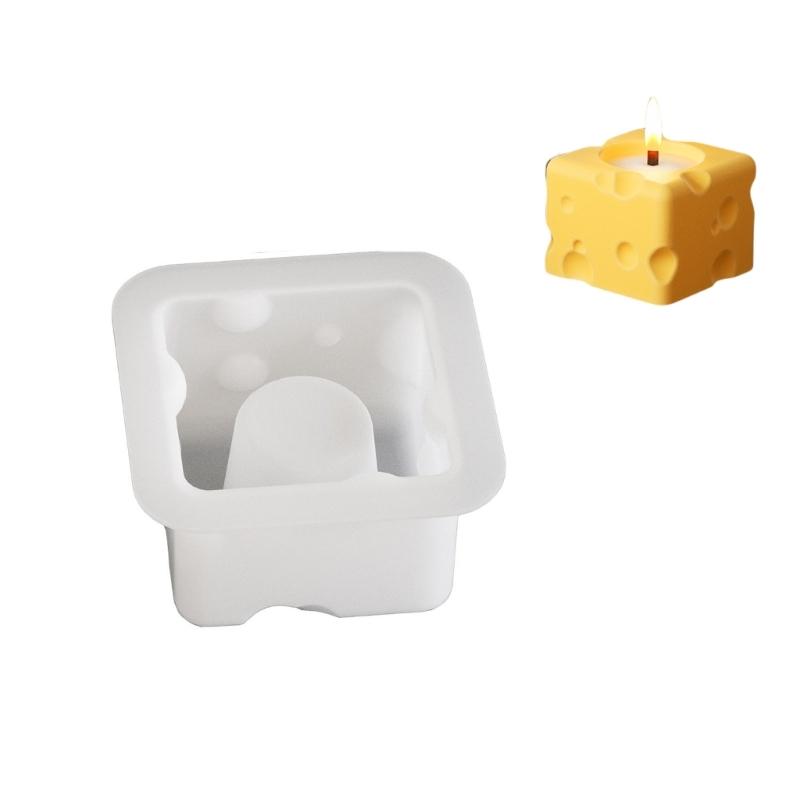 Multipurpose Sturdy Silicone Cheese Candle Holder Mold Set Portable for Resin Plaster Craft Supplies Assorted Sizes