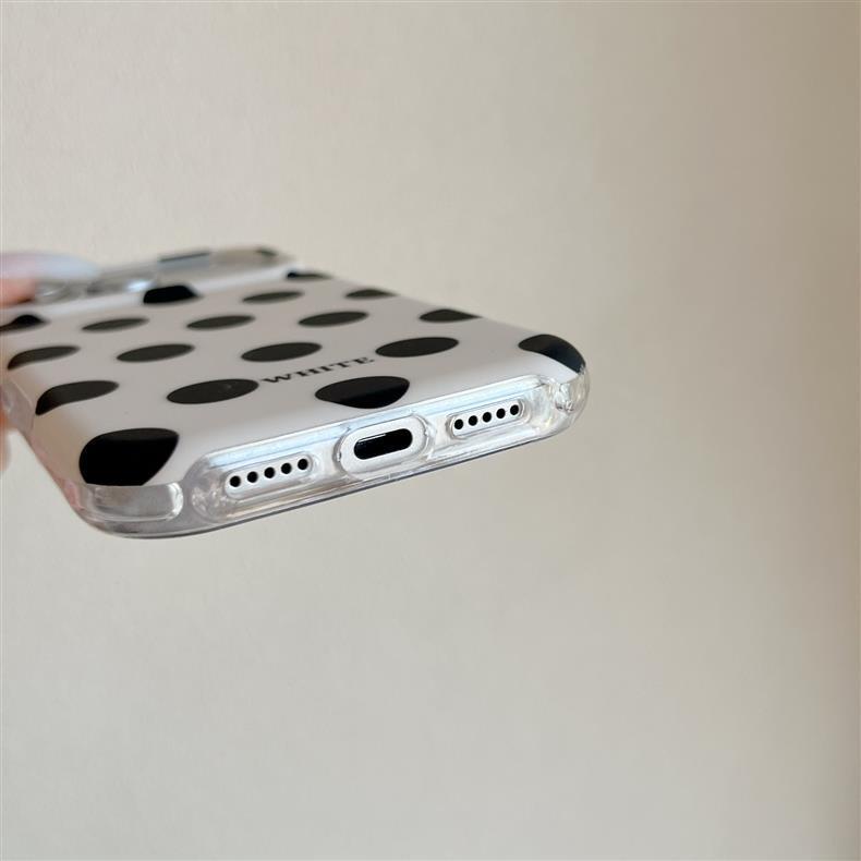 Polyamine Polka Dot iPhone 17 Pro Max Protective Case - Drop-proof, Stylish, and Compatible with 16/17 Pro Models.