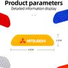 cwnqah1 cwmvjg1 4Pcs Car Door Sticker Safety Warning Reflective Mark For Mitsubishi Eclipse Lancer Outlander Pajero ASX Colt I200 Delica Triton