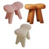 Vanity Stool Chair Lambswool Foot Stool for Makeup Room Living Room Bedroom