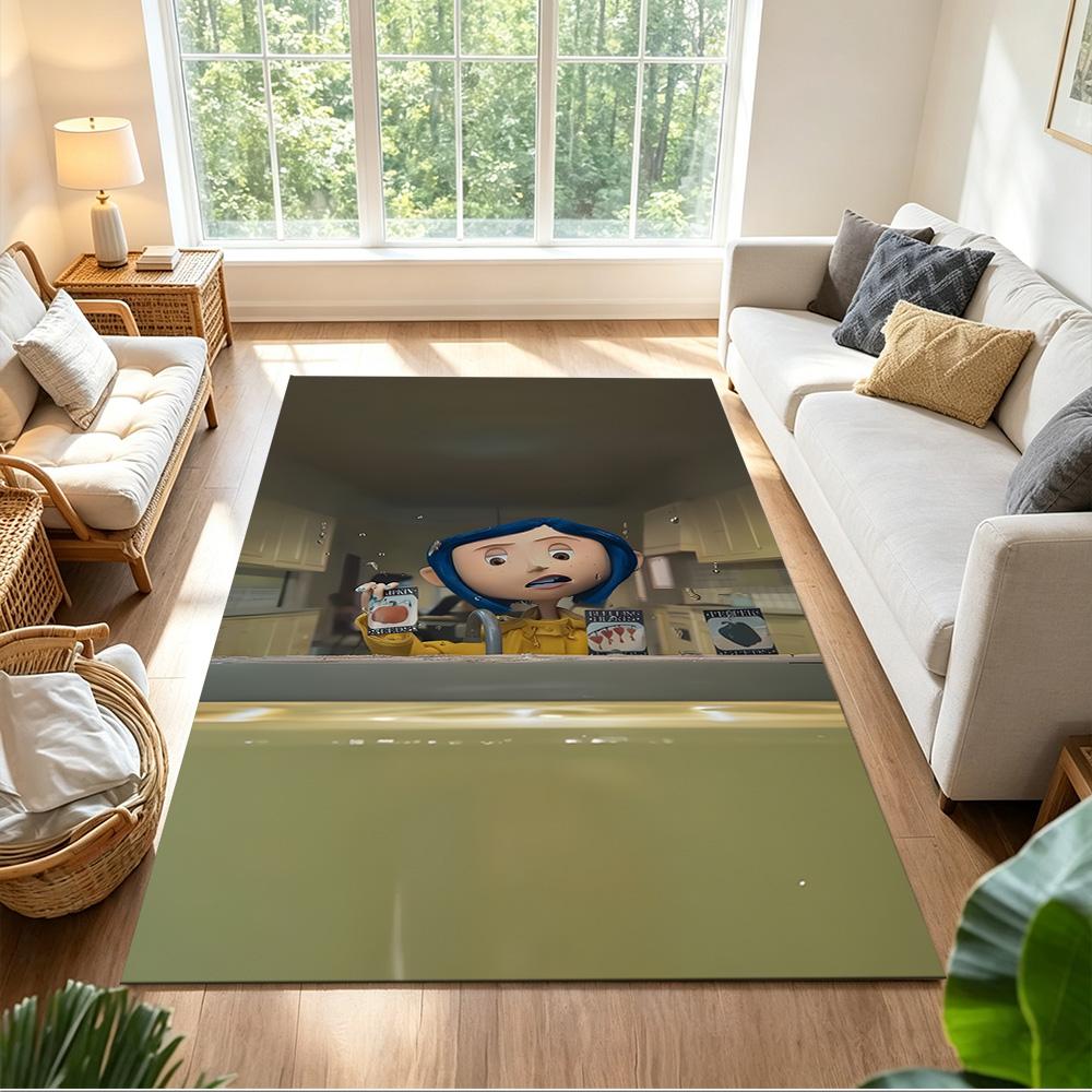 Mysterious World Of Coraline Non-Slip Home Carpet Design for Office Decor Living Room Bedroom Gift