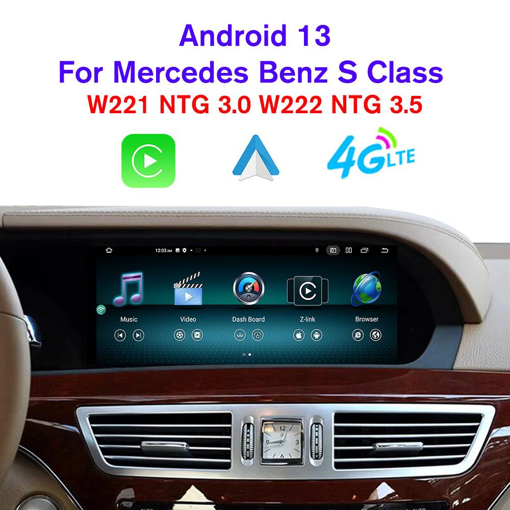 10,25 inchi Android 13 Carplay Ecran Radio Auto pentru Mercedes Clasa S W222 LHD 2012-2015 GPS Player Multimedia 4G Wifi
