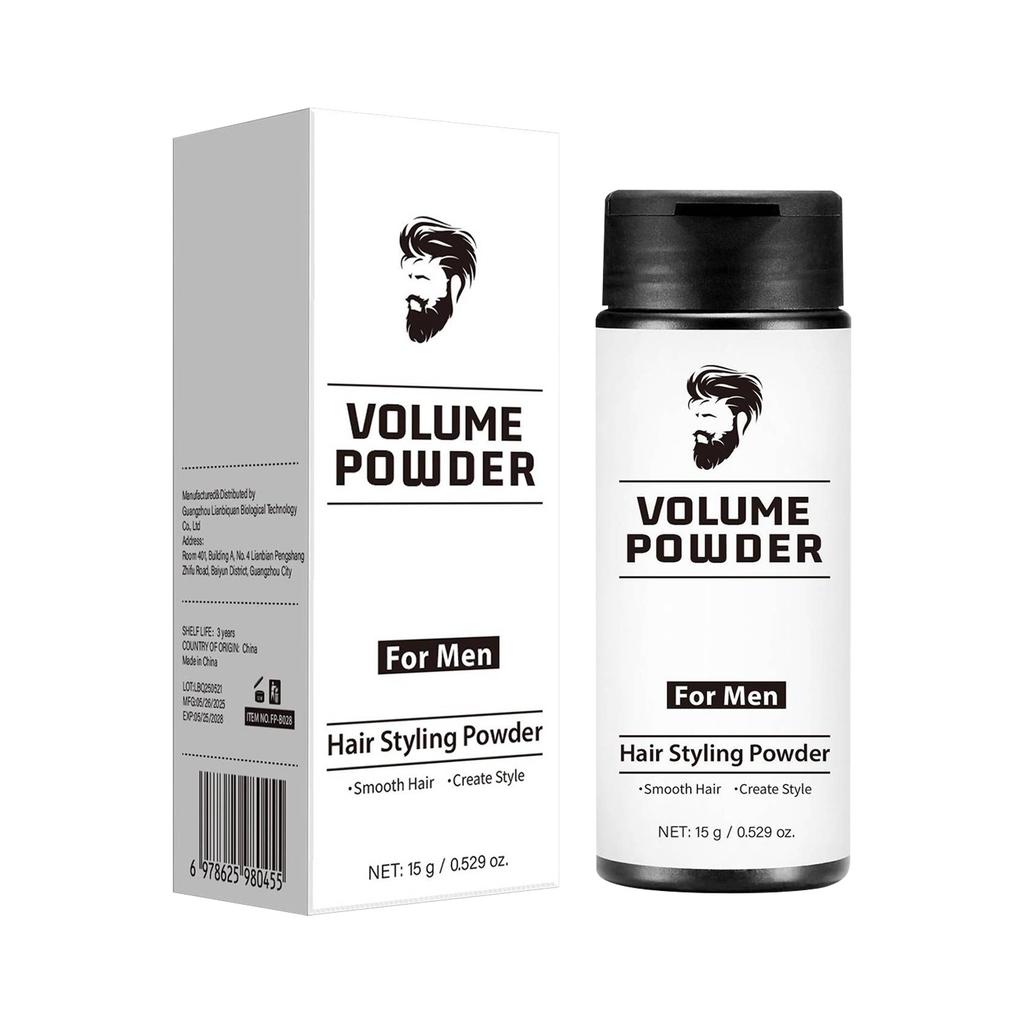 Men's Hair Powder, Long-lasting Setting Hair Powder Enhances Texture And Volume, Creating A Refreshing Look,15g