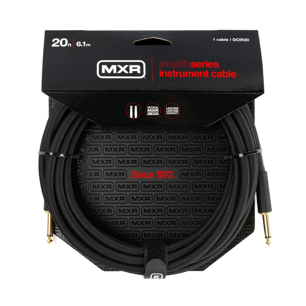 MXR DCIR20 20FT Stealth Guitar Cable with Mute Switch (6mS-S)