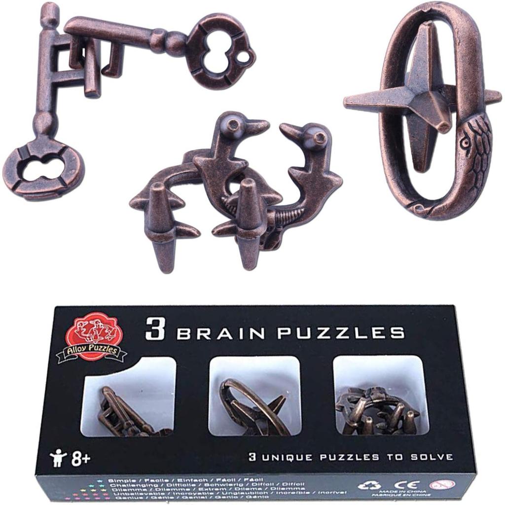 Brain Teaser Puzzle for Adults Puzzles Metal Hole Lock Adult Educational Toy Jigsaw IQ Puzzle