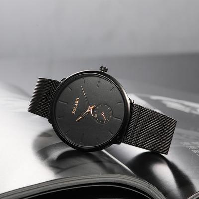 YOLAKO Herrenuhr Mode Sport Mesh-Armband Herrenuhr Luxus Business Militärische Armbanduhr