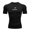 GYMSHARK Shark Short Sleeve Fitness T-shirt - Breathable, High Elasticity, Quick Dry.