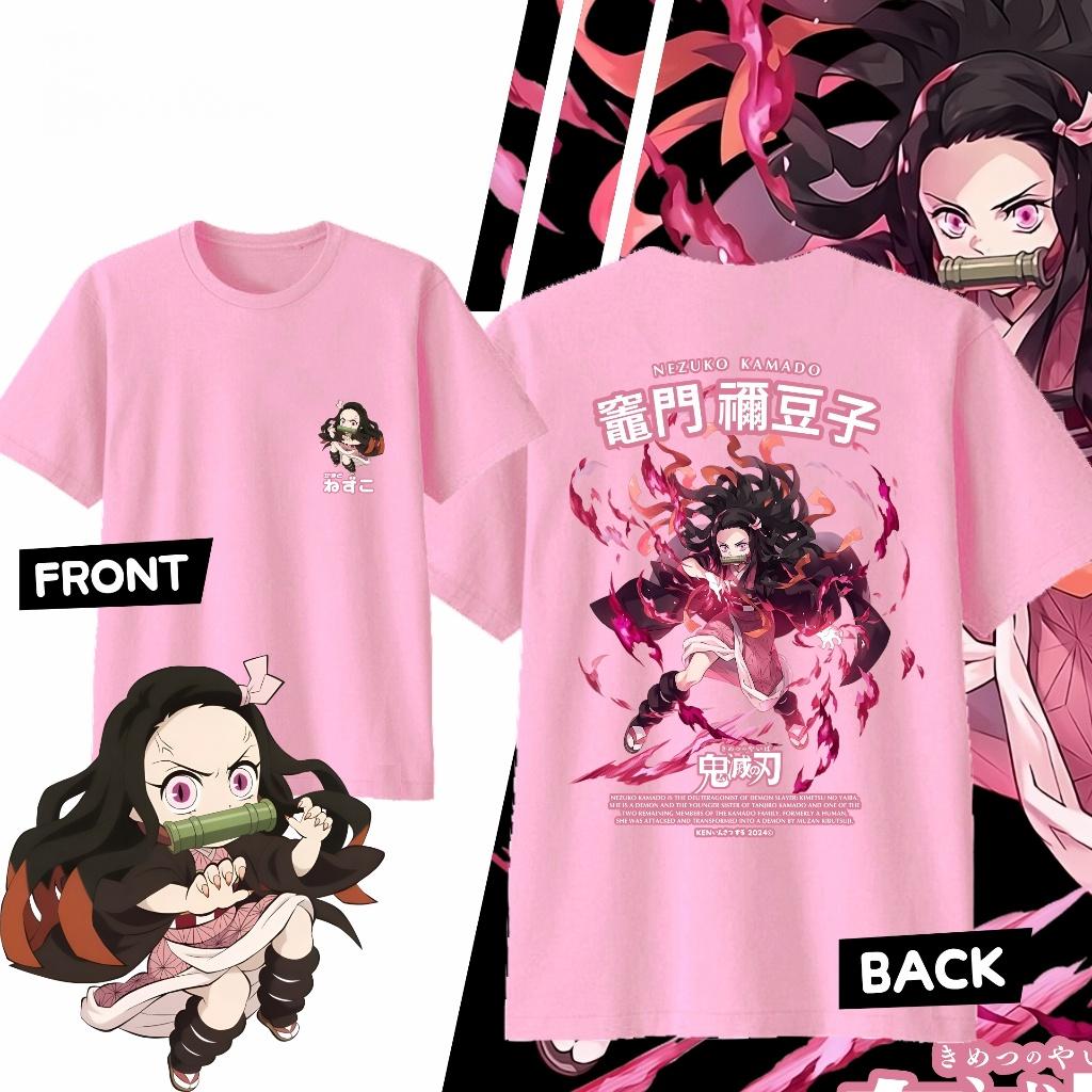 

Demon Slayer Print Unisexs and Womens cotton Tshirts 2026 summer Cartoon pattern Loose casual shortsleeved top S