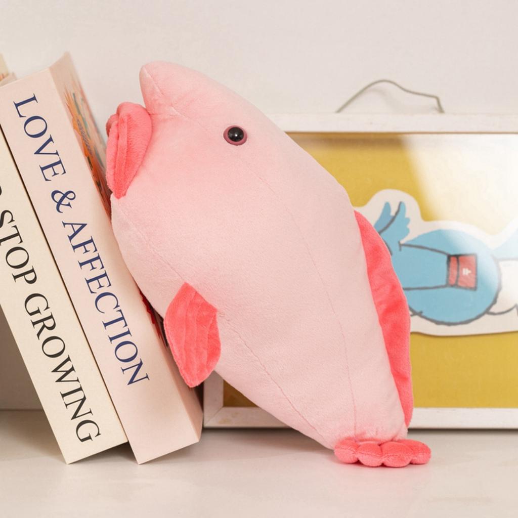 Ugly-Cute Blobfish Plush Toy Soft Stuffed Animal Pink Blobfish Plushie Funny Collectible Birthday Xmas Gift for Kids Home Decor