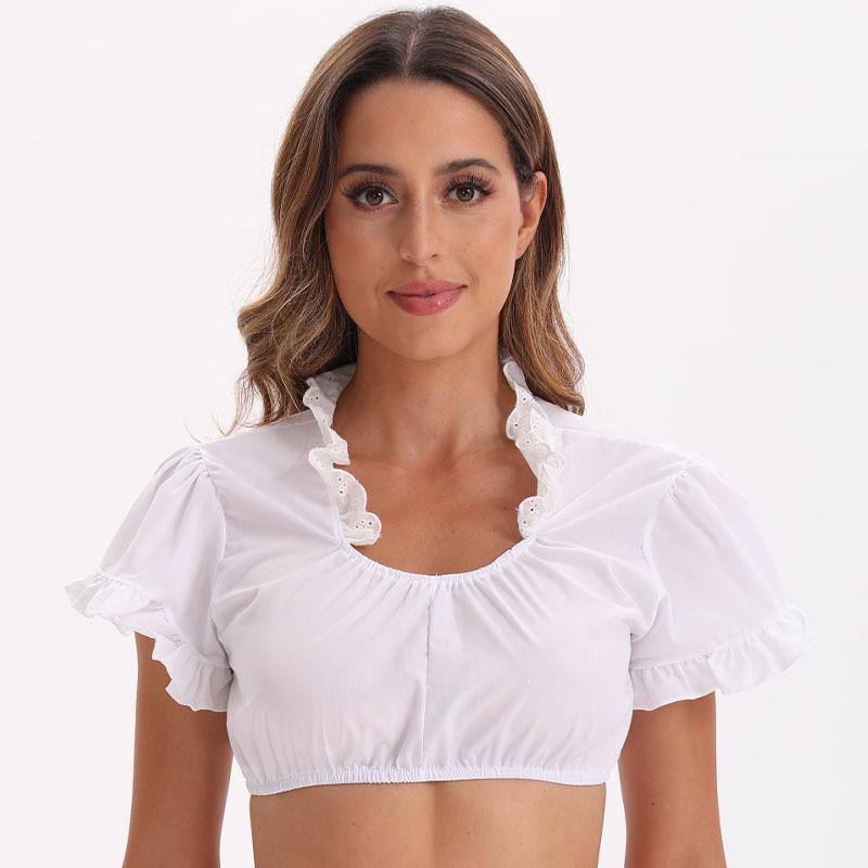 Munich Oktoberfest Beer Maid Dress - Short Sleeve Stage Costume