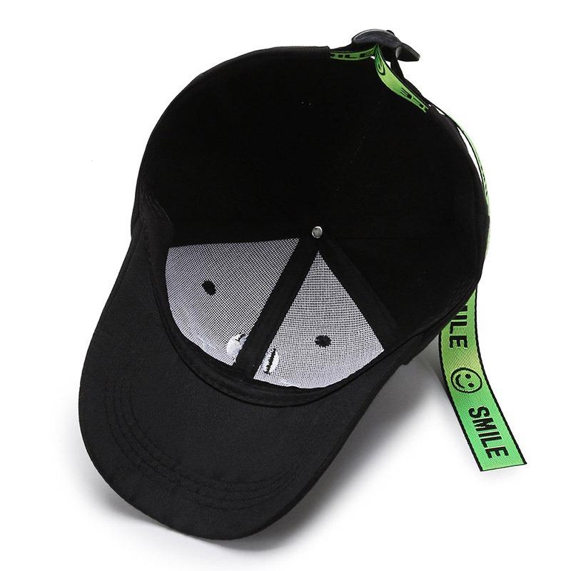 Hat Spring and Autumn New Embroidery Ribbon Baseball Cap Personalized Peaked Hat Outdoor Sun Hat Travel Hat Couple Hat