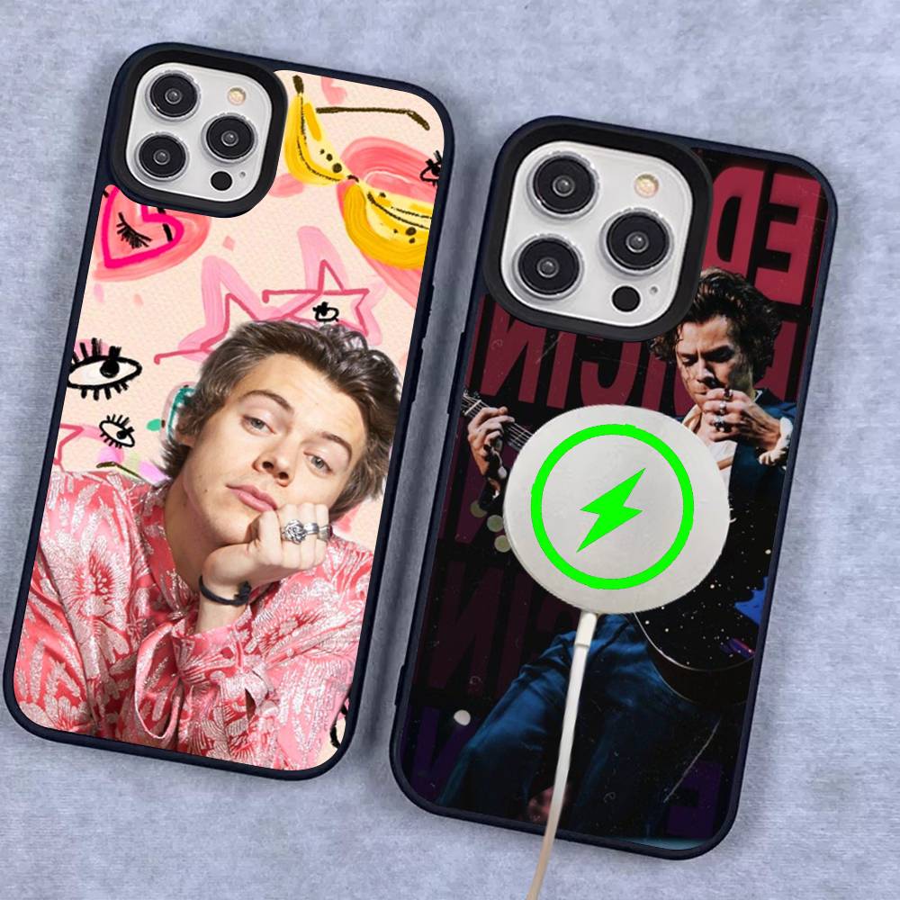 Pop Singer Harry Styles Magnetic Case For IPhone 17 16 14 13 12 11 15 Pro Max Plus Wireless Charge Phone Cover