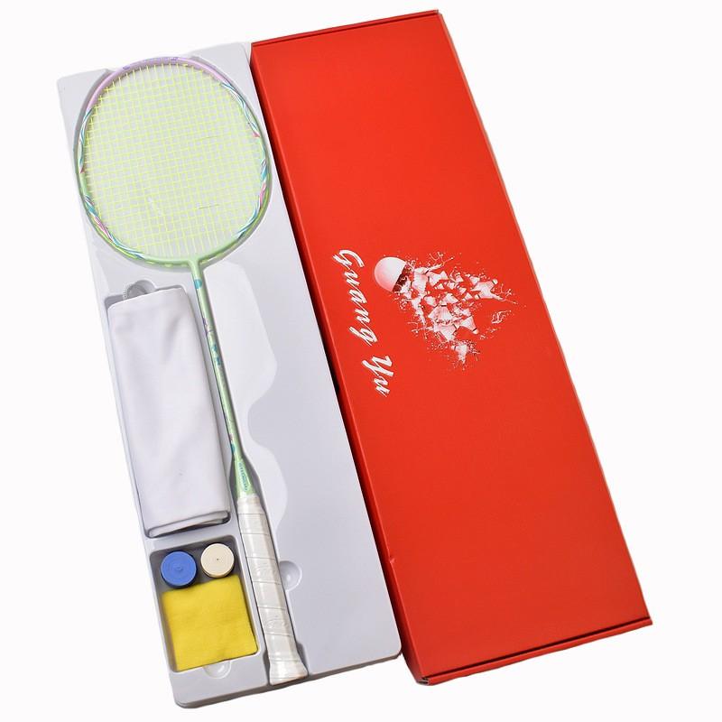 Badminton Racket 6U Ultra Light Carbon Fiber Women Training Entertainment